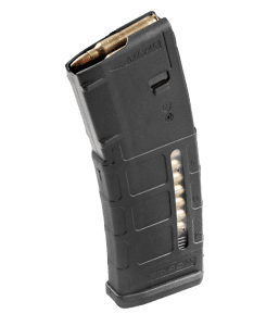 An image of a Magpul PMAG 30 AR/M4 GEN M2 MOE WINDOW Magazine 5.56X45mm NATO 30/rd Black Polymer MAG570-Black